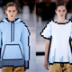 A collage of two pixelated designs from Loewe side by side.